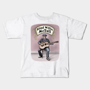 Blind Willie McTell Kids T-Shirt